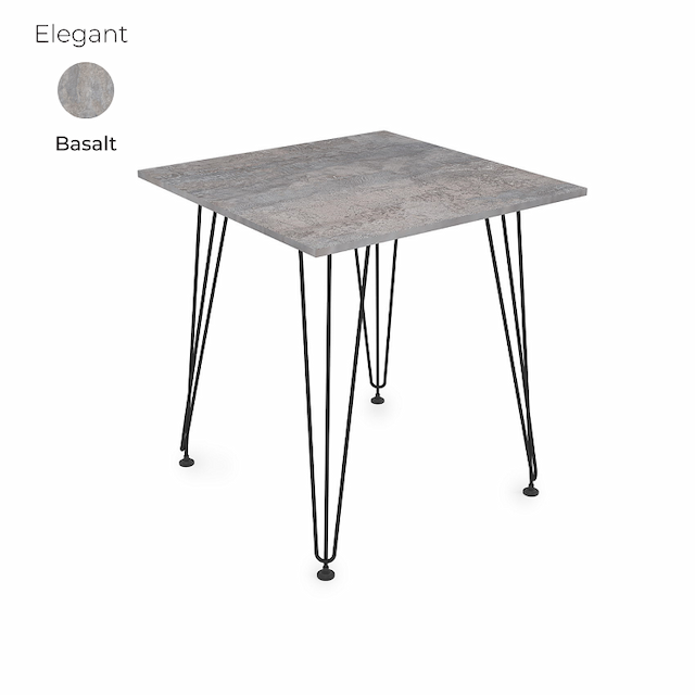 Стол обеденный квадратный Алсав 21Elegant.007 Basalt